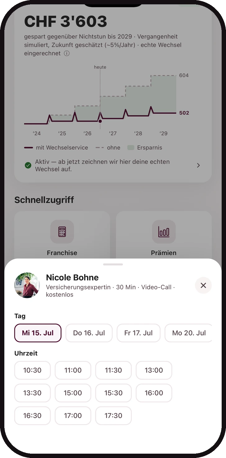 PrimAI App – Mit einer Expertin sprechen